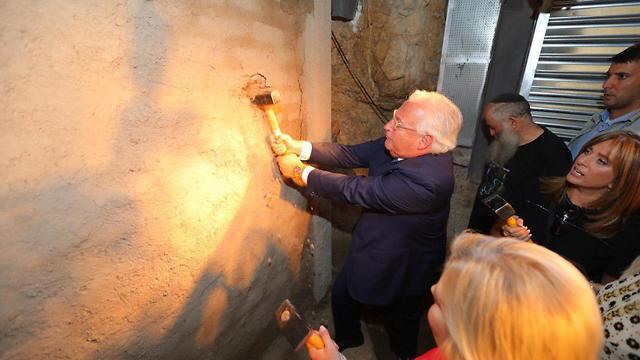 דייוויד פרידמן באירוע פריצת הקיר בעיר דוד (צילום: תומר ארבל)
