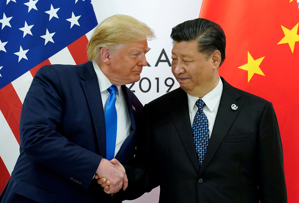 דונלד טראמפ שי ג'ינפינג ב ועידת G20  (צילום: רויטרס)