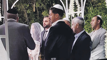 Во время церемонии бракосочетания (хупы). Фото для "Едиот ахронот"