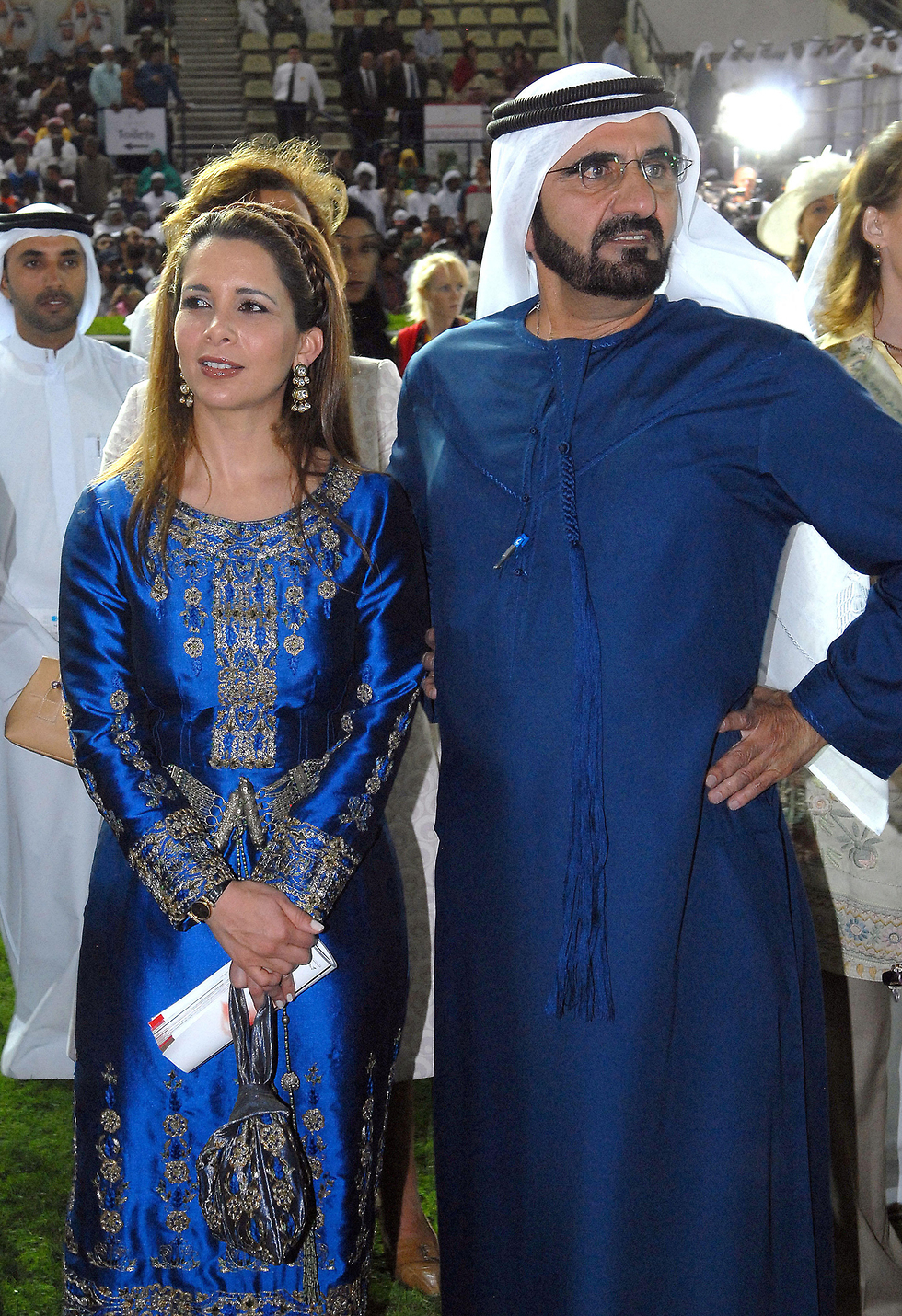 הנסיכה האיא בת חוסיין ושליט דובאי שייח מוחמד  (צילום: MCT)