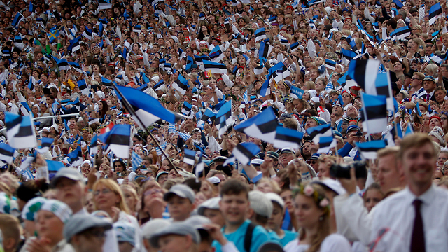 אסטוניה פסטיבל שירים לאומי (צילום: EPA)