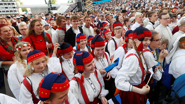 אסטוניה פסטיבל שירים לאומי (צילום:  רויטרס)