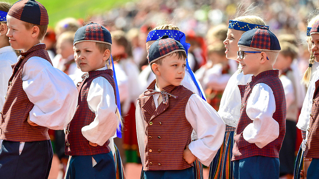 אסטוניה פסטיבל שירים לאומי (צילום:  AFP)