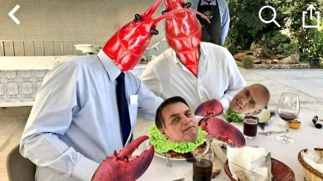 Social media users mock the ambassador's doctored lobster image