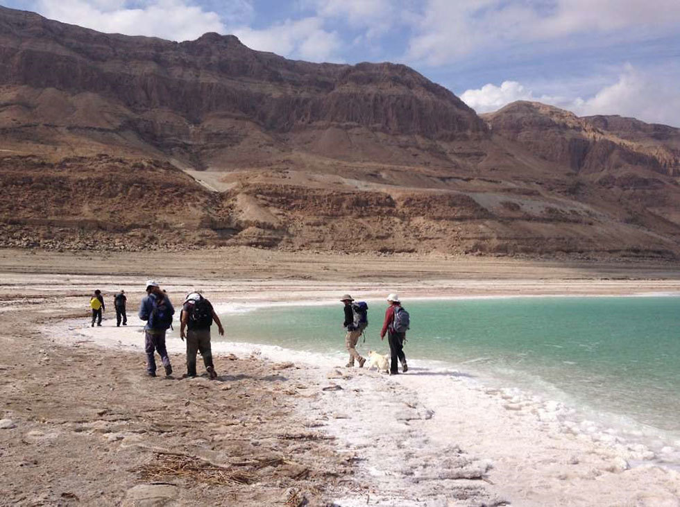 Исследователи на Мертвом море. Фото: Надав Ленский