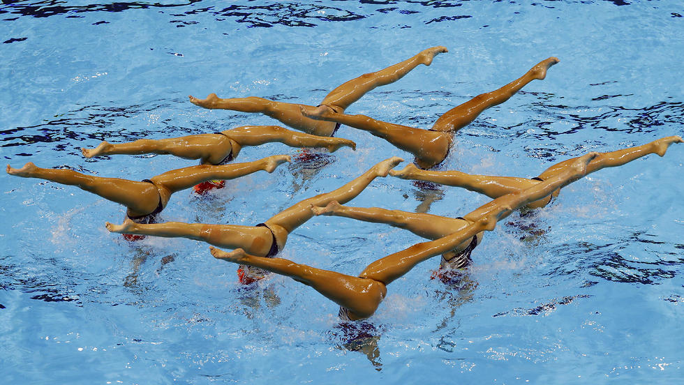 נבחרת ישראל שחייה אמנותית (צילום: רויטרס)