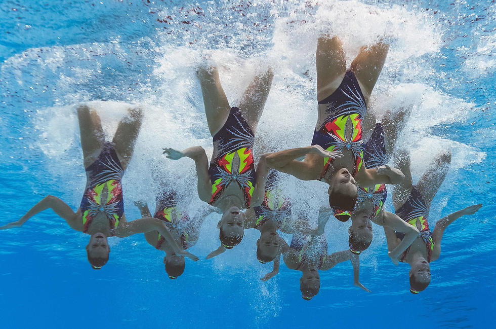 נבחרת ישראל שחייה אמנותית (צילום: AFP)