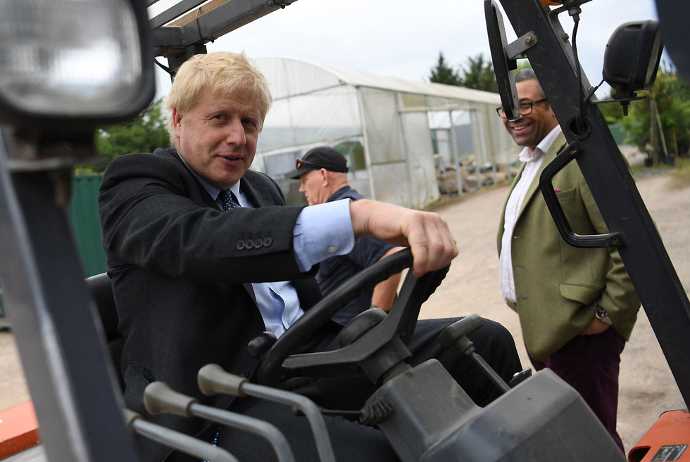 בוריס ג'ונסון המירוץ לראשות ממשלת בריטניה (צילוןם:  AFP)