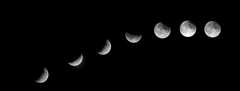 ליקוי הירח במיורקה שבספרד (צילום: EPA)