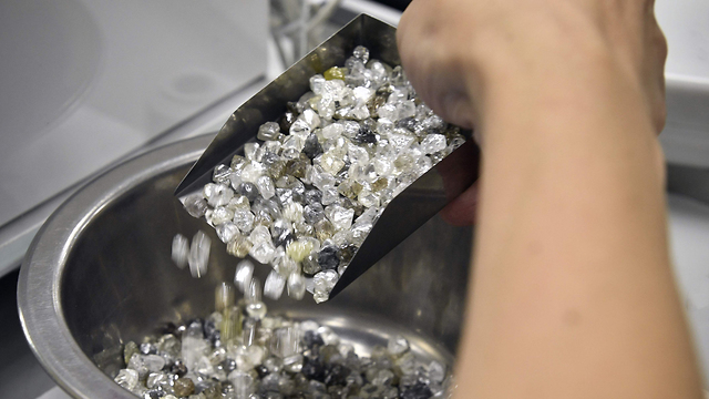 רוסיה כריית יהלומים מירני (צילום: AFP)