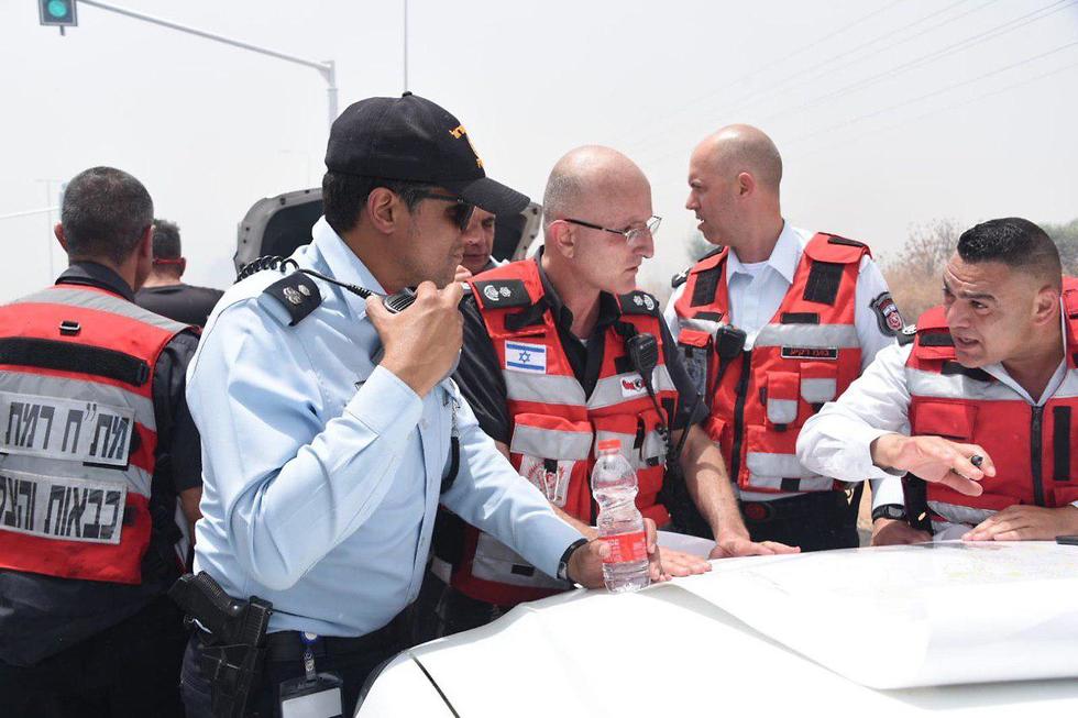 Совещание пожарных в Ор-Йегуде. Фото: полиция Израиля