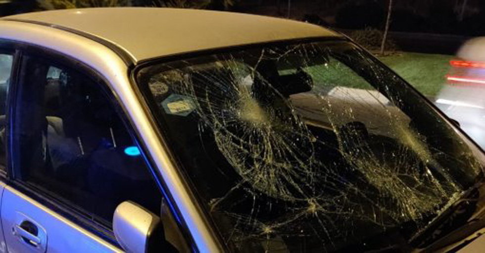 Машина пострадавших супругов. Фото: пресс-служба "Ихуд ацала" 