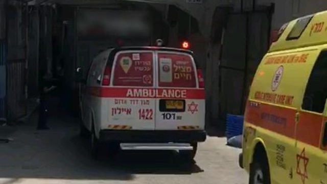 זירת התאונה בתל אביב (צילום: דוברות מד