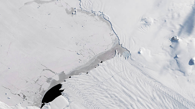 קרחון פיין איילנד אנטארקטיקה (צילום: נאס