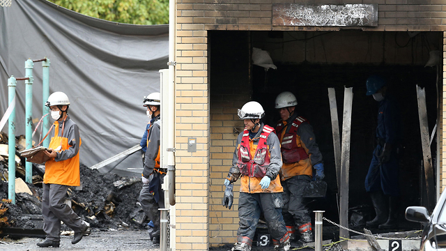 יפן הצתה 33 הרוגים שריפה אולפני קיוטו אנימציה (צילום: AFP)