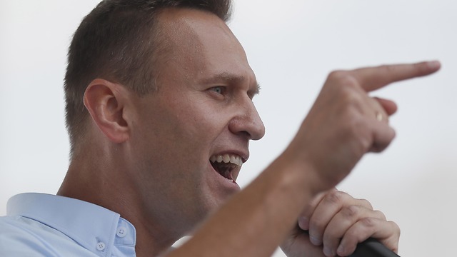 Выступление Навального. Фото: EPA