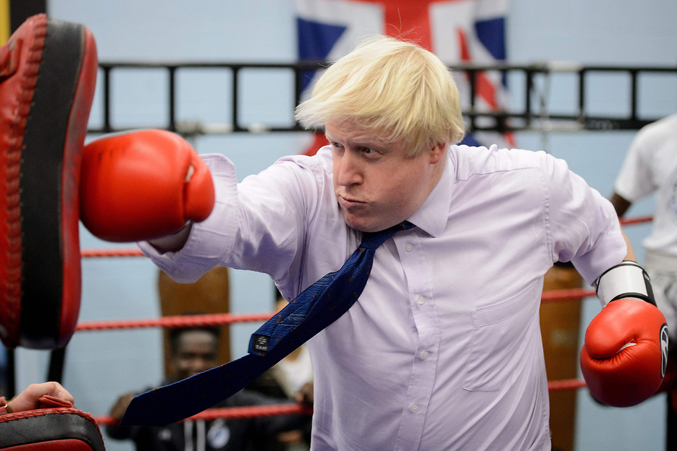 בוריס ג'ונסון המירוץ לראשות ממשלת בריטניה ארכיון 2014 (צילום: AFP)