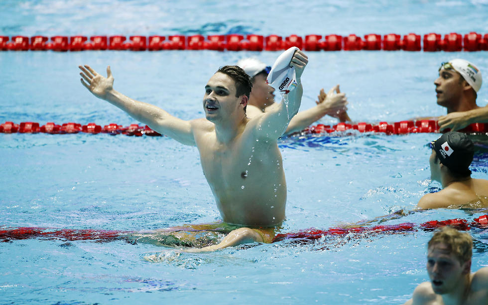 כריסטוף מילאק אליפות העולם שחייה (צילום: רויטרס)
