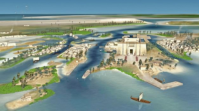  הרקליון עיר אבודה מצרים ארכיאולוגיה ()