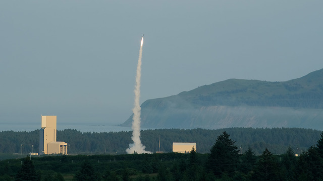 An Arrow 3 launch during tests in Alaska