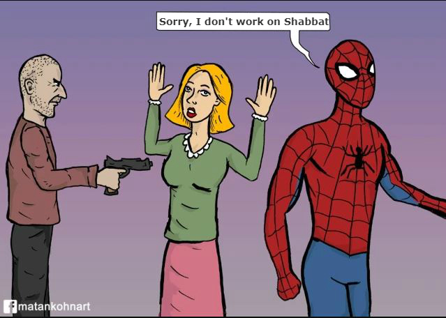 Israeli Spiderman wouldn't work on Shabbat