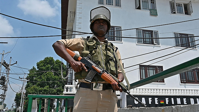 מתיחות ביטחונית קשמיר הודו (צילום: AFP)