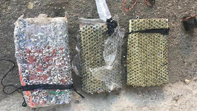 Explosive device uncovered by Shin Bet (Photo: Shin Bet)