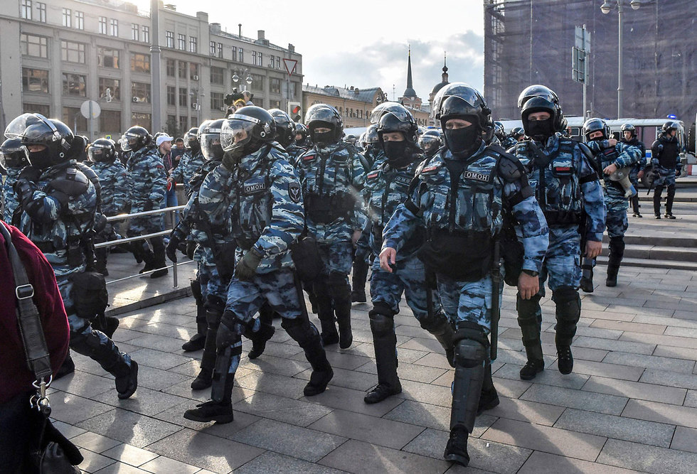 מחאה מחאת ה אופוזיציה ב רוסיה מפגינים הפגנה מוסקבה (צילום: AFP)