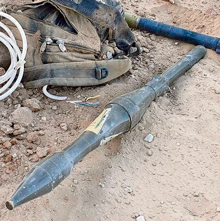פצצות אר־פי־ג'י מוכנות לירי | צילום: דובר צהל