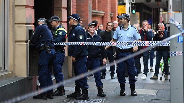 Sydney police at the scene of the attack (Photo: AFP)