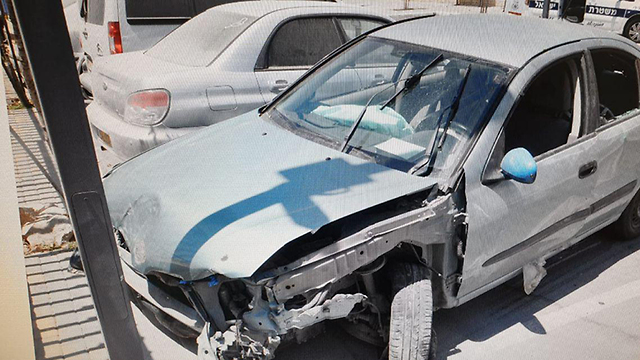 תושב נוף הגליל היה מעורב התאונת דרכים בריינה ונמצא ברכבו מטען חבלה (צילום: משטרת ישראל)
