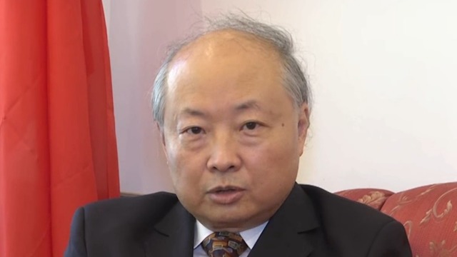 שגריר סין בישראל, ג'אן יונגקסין (צילום מסך)