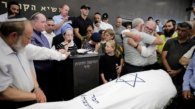 The funeral for Rina Shnerb in Lod (Photo: AP)