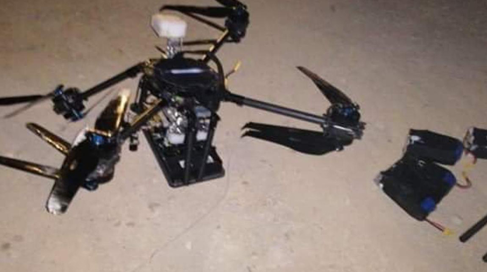 An Israel drone allegedly seized and dissected by Hezbollah