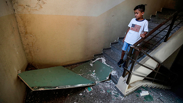 הנזק בביירות (צילום: AFP)