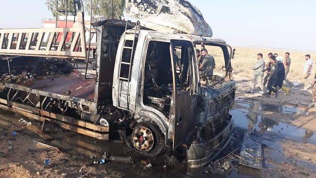 כלי הרכב שהושמדו בתקיפה בעיראק ()