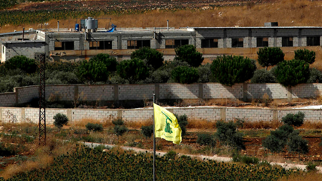 Флаг Хизбаллы у израильской границы. Фото: AFP (Photo: AFP)