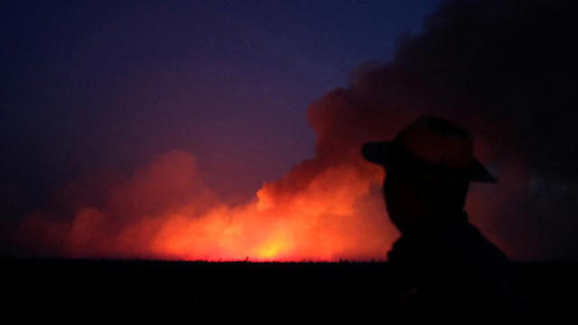 ברזיל שריפת שריפה אמזונס (צילום: רויטרס)