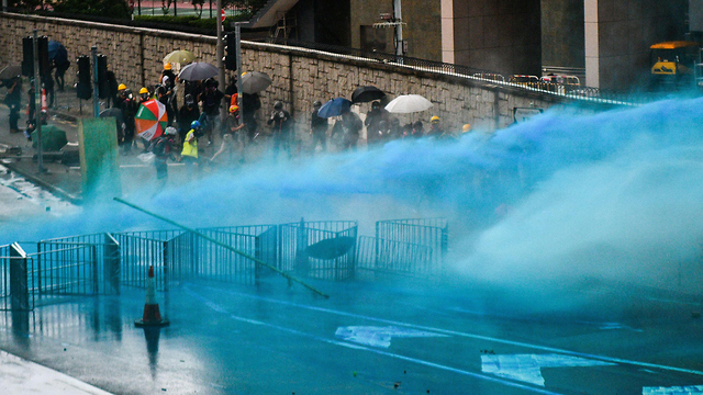 הונג קונג הפגנות מהומות (צילום: AFP)