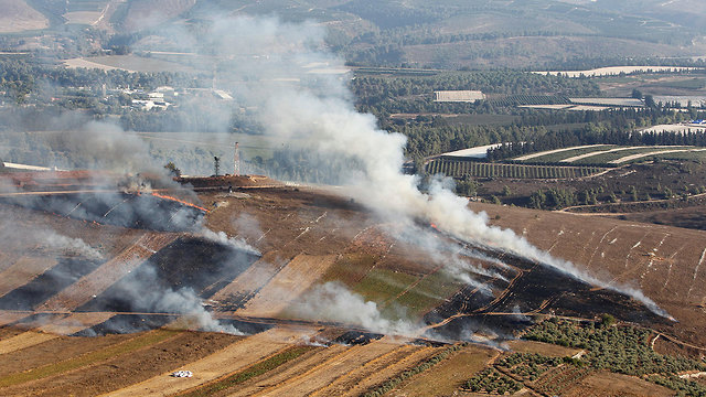 Smoke rises in the Maroun al-Ras area of southern Lebanon after IDF artillery fire  (Photo: Reuters)