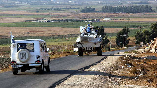 Патруль UNIFIL на израильско-ливанской границе. Фото: AFP