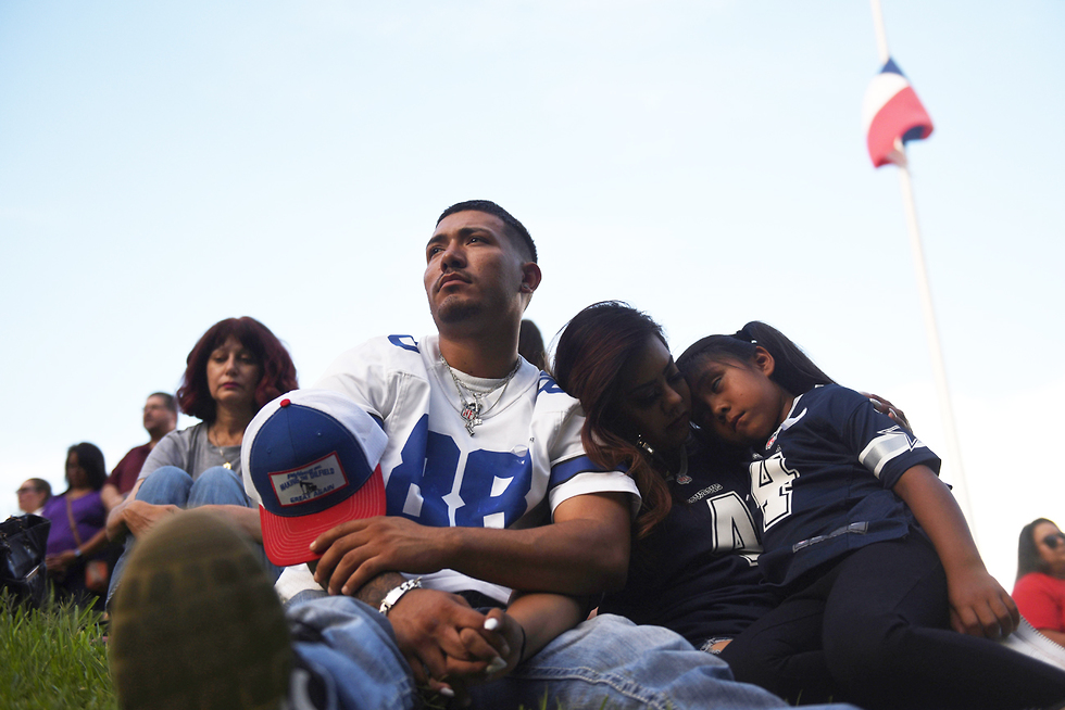 אירוע זיכרון ל נרצחים ב ירי ב טקסס  (צילום: רויטרס)