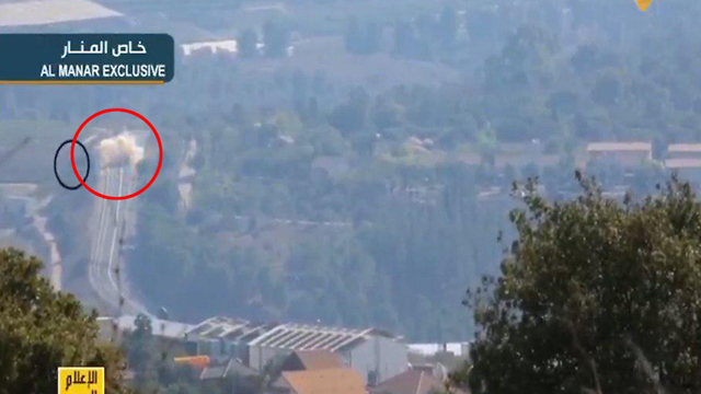 Al-Manar airs footage of the Hezbollah attack on northern Israel