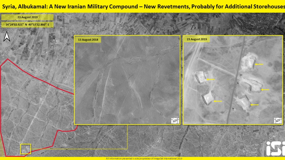 Спутниковый снимок строящейся иранской базы в Сирии. Фото: ISI