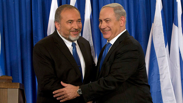 Avigdor Liberman, left, and Benjamin Netanyahu in 2012 (Photo: AP)