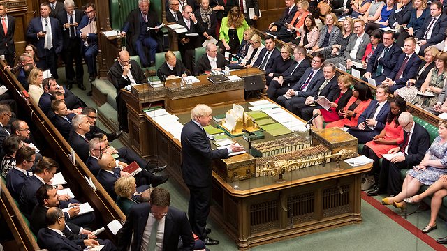 בוריס ג'ונסון ראש ממשלת בריטניה פרלמנט ברקזיט (צילום: רויטרס)