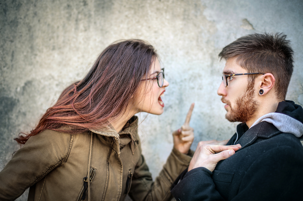 אילוסטרציה של זוג עצוב (צילום: Shutterstock)