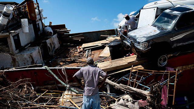 סופה הוריקן דוריאן איי הבהאמה (צילום: AFP)