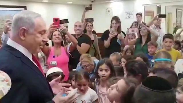 Benjamin Netanyahu campaigning ahead of the elections next week (From Facebook)