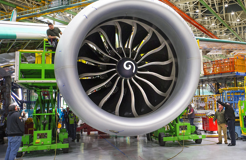בואינג 777X דגם חדש שנמצא בפיתוח ב מפעל ב ארה